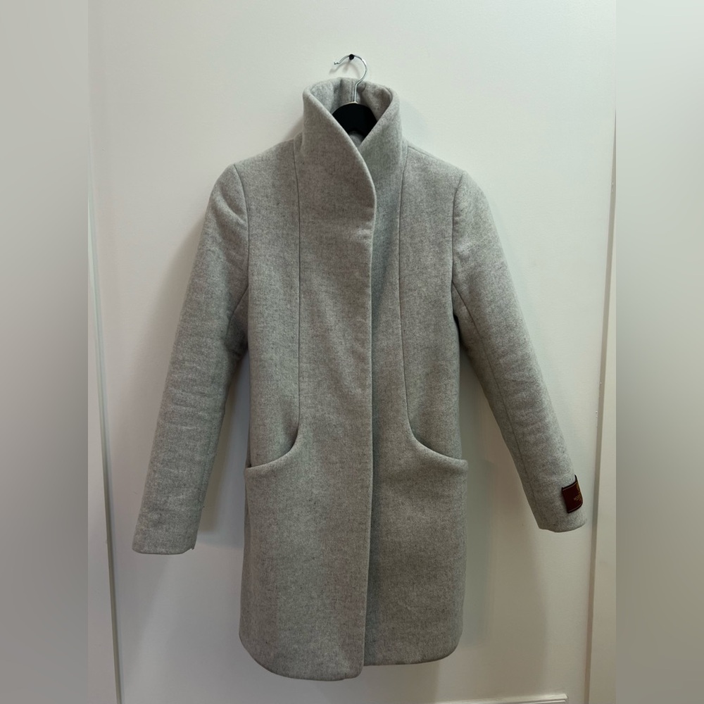 Wilfred Aritzia Grey Cocoon Coat - Luxe Wool Cashmere XXS